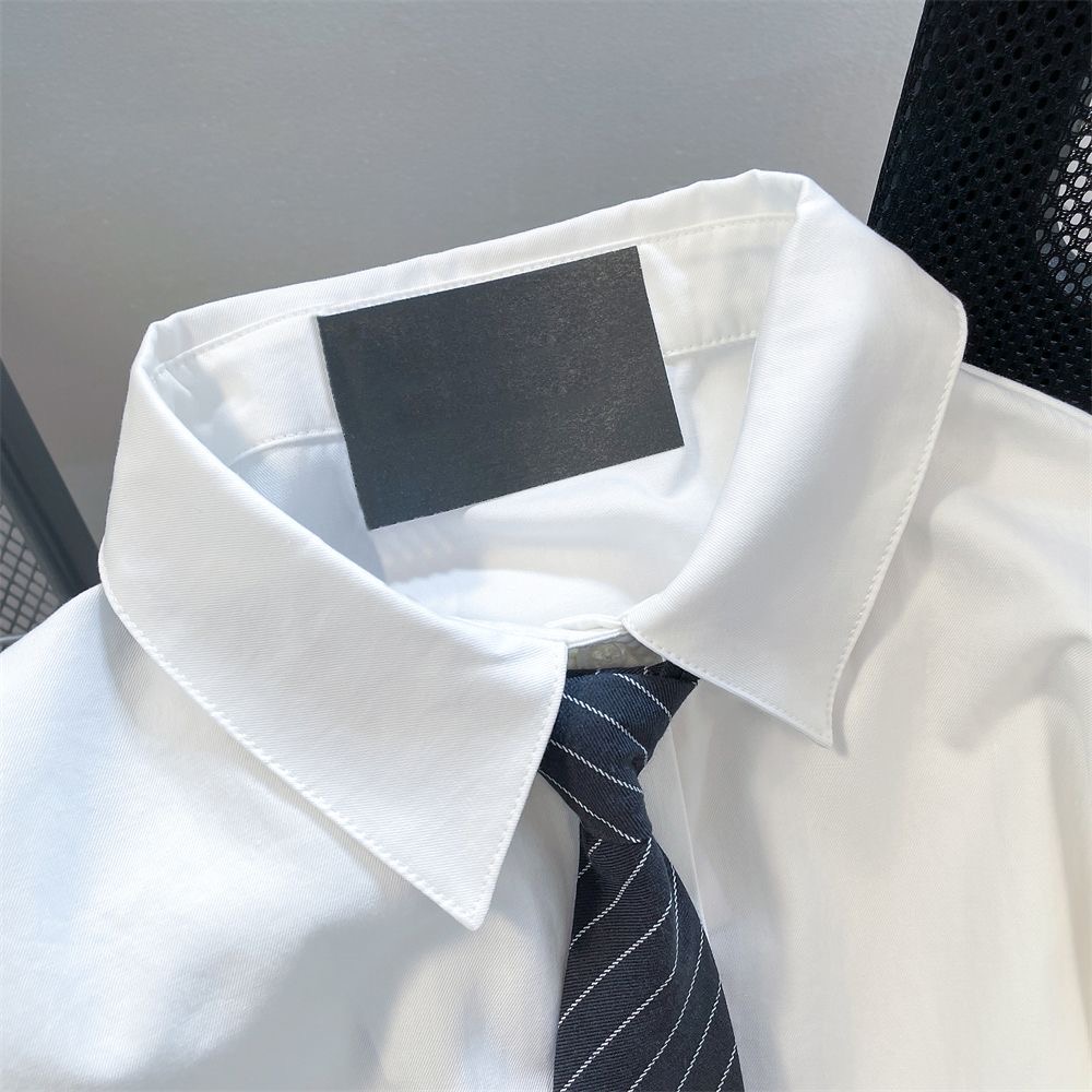 Women White Shirt Autumn Long Sleeve Jacket Top